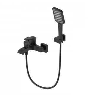 Смеситель для ванны с душем Wonzon & Woghand Flex WW-88037072-MB чёрный матовый